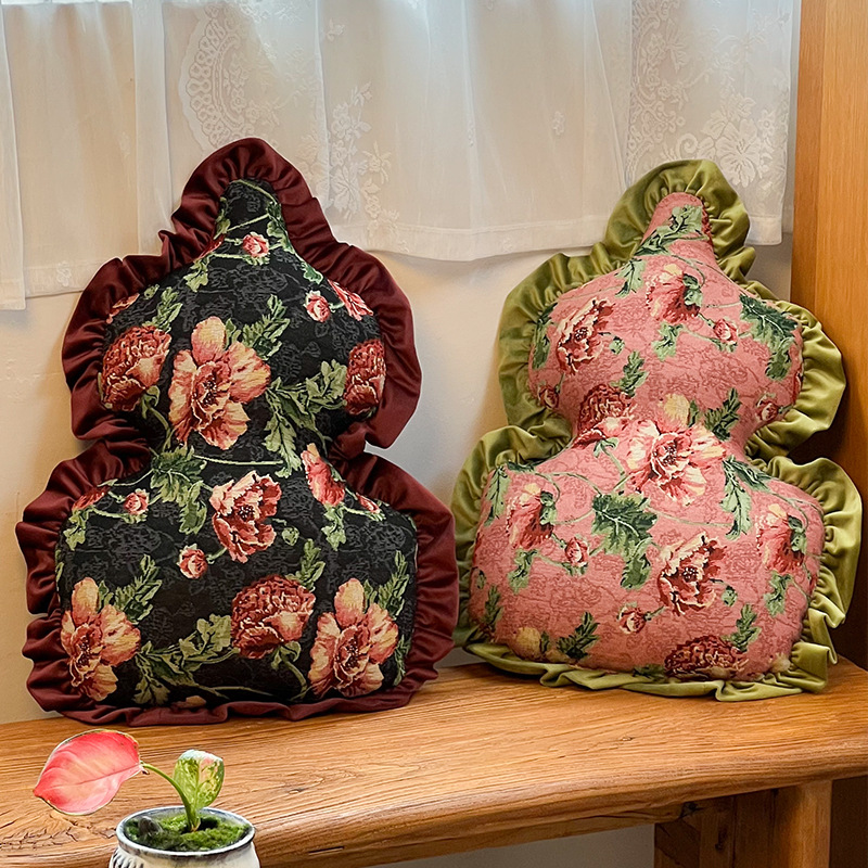 Chinese Style Pillow Sofa Living Room Ruffled Decoration Bay Window Tatami Cushion Sleeping Pad Home Bedside Cushion