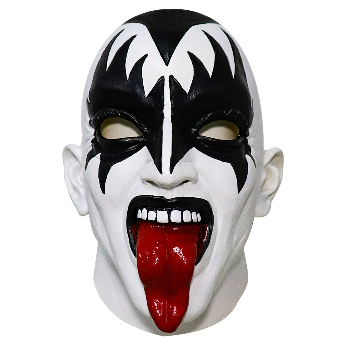 Cross -border band lead singer KISS Jean Simmons mask head hover Halloween horror crazy music festival prop