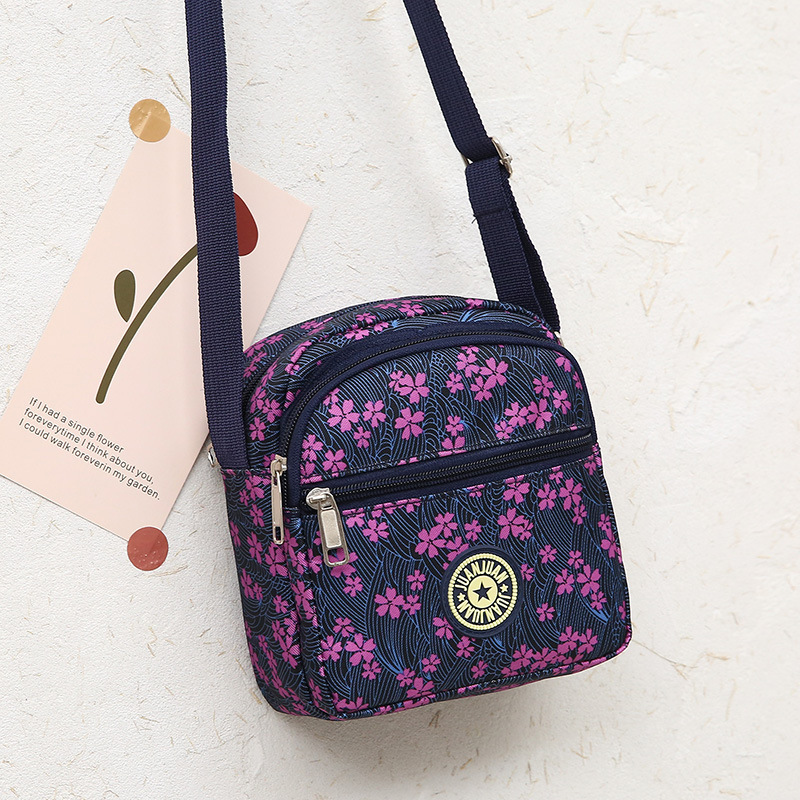Multi-layer Shoulder Bag Lightweight Cloth Bag Backpack Oxford Cloth Women's Bag Nylon Cloth Waterproof Mother's Bag Mobile Phone Bag