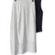 Highly Recommended! White Linen Silhouette Skirt Women's New Summer Loose Casual Straight Long Skirt