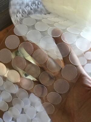 【1000对粒圆形点背胶魔术贴】透明底冲型现货排礼品包装饰幼儿园|ms