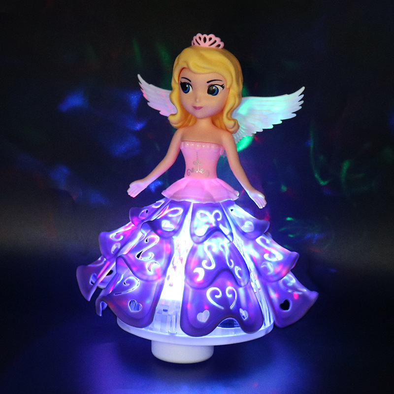 Amazon transfronterizo niños eléctricos princesa Wanxiang muñeca luz música niña regalo de cumpleaños juguete al por mayor