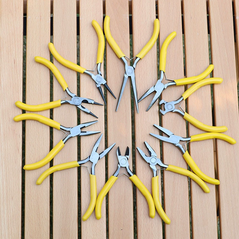 Плоскогубцы с острым носом 5-дюймовые украшения ручной работы DIY мини-плоскогубцы многофункциональные плоскогубцы для проволоки с наклонным ртом и изогнутым носом