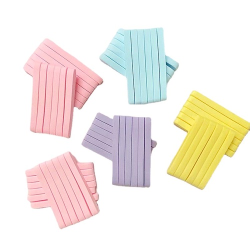Caiwei compression strips factory direct sales seaweed facial puff 12 sponge puffs soaked in water to enlarge compression strips face wash puff