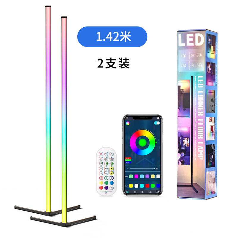 アマゾンの爆発的なLED幻彩着地雰囲気ランプRGB bluetoothテレビの電気競争室の壁の隅のランプの音をコントロールします。|undefined