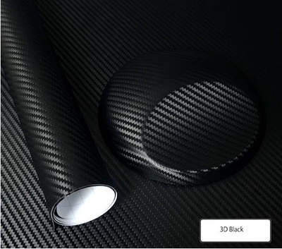 Cross-border carbon fiber color change film 3D carbon fiber interior trim instrument panel center console car interior modification film body modification film (Auto Color Change Film) - black-15228-m