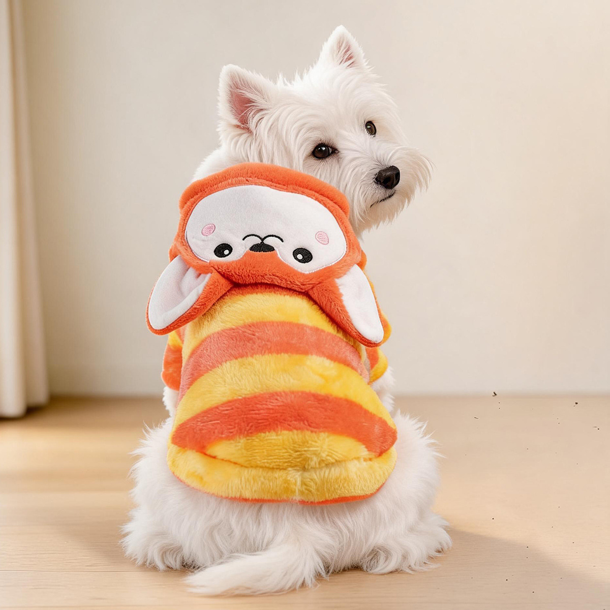 Ropa para perros y gatos PETCIRCLE, colección de otoño e invierno, forrada de lana, cálida, con un lindo diseño transformable.