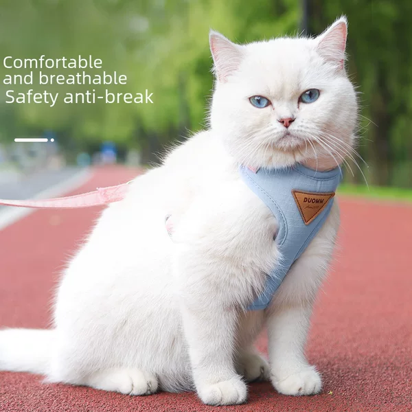 Classic Hot-Selling Cat Leash, Anti-Escape Cat Harness, Outdoor Cat Walking Leash, Adjustable Cat Leash