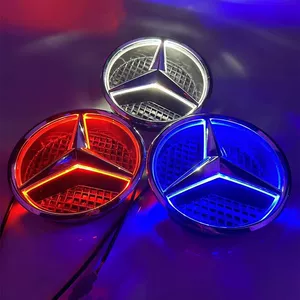 Mercedes-Benz A B C E GLK ML sinifləri üçün işıqlı LED orta tor avtomobil loqosu
