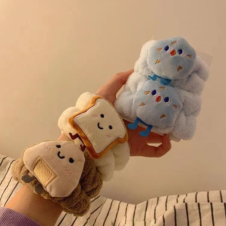 Cute cheese toast toast Washing wristband ~ Drops of water anti -wet…