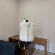 2024新款秋冬爆款 晴山暮雪 奢贵山羊绒皮毛一体皮草马甲【有拉链