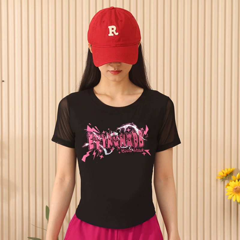 Мягкий марлевый женский костюм для квадратных танцев с бантом и принтом