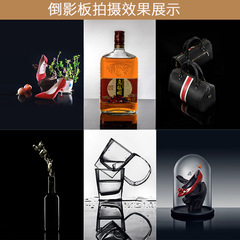 Black photography reflection board mirror tempered glass white photography acrylic background board reflector food photography