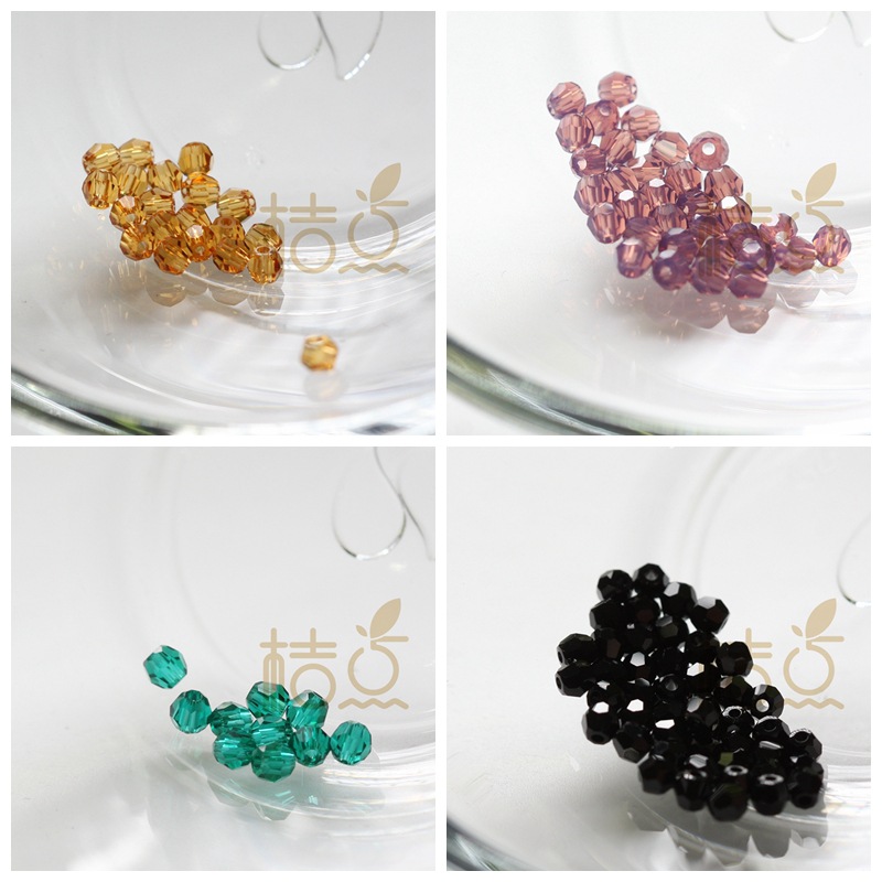 Austrian crystal odd faceted round beads 3mm earth beads loose beads…