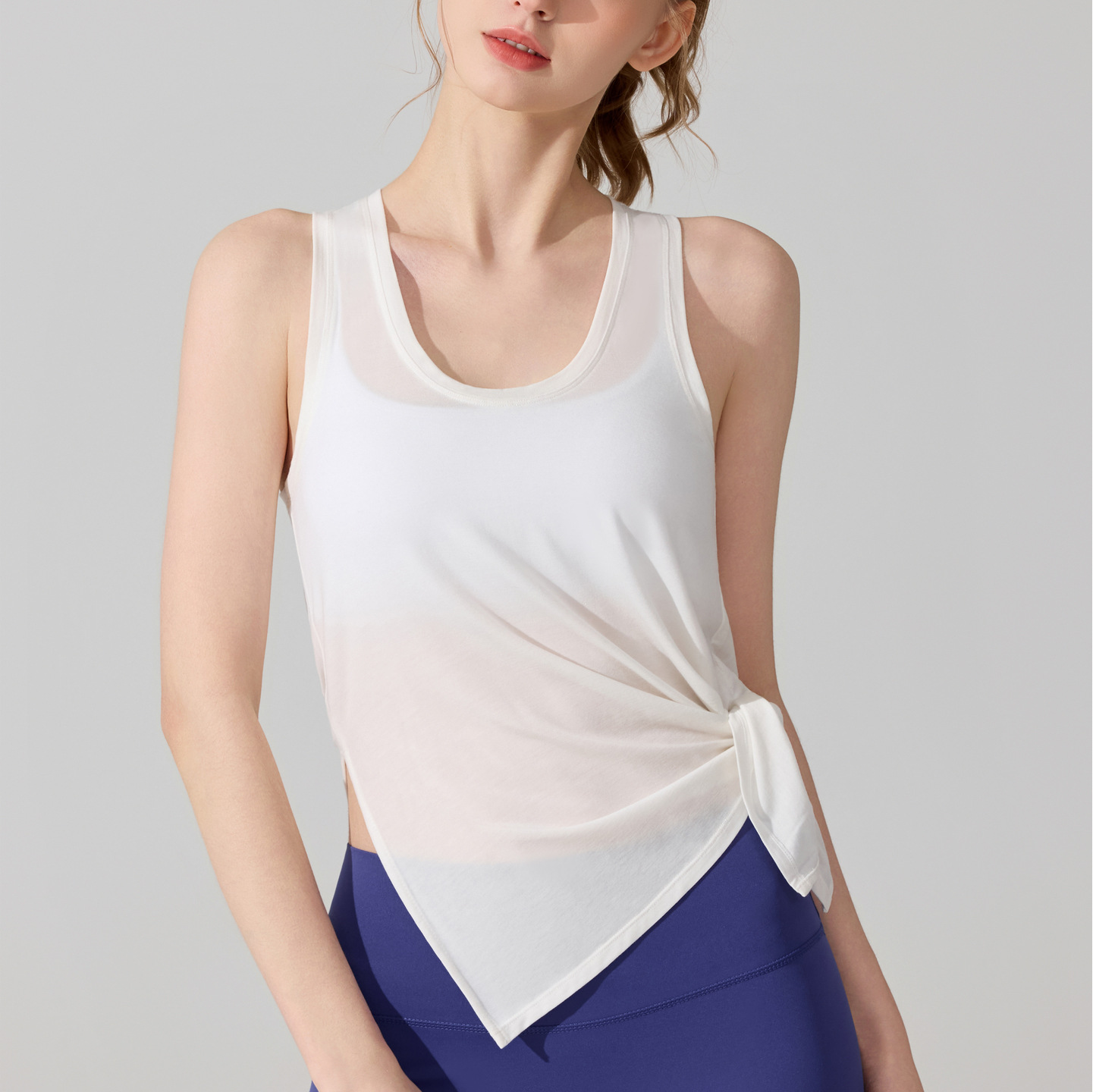 Europa y América deportivo chaleco de acondicionamiento rápido secado ventilador camiseta deportiva sin mangas camiseta de correr pilates ropa de yoga blusa