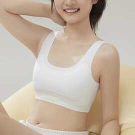 美V082#一二阶段固定杯垫冰丝少女背心 L-XL 60-100斤 规格：16件