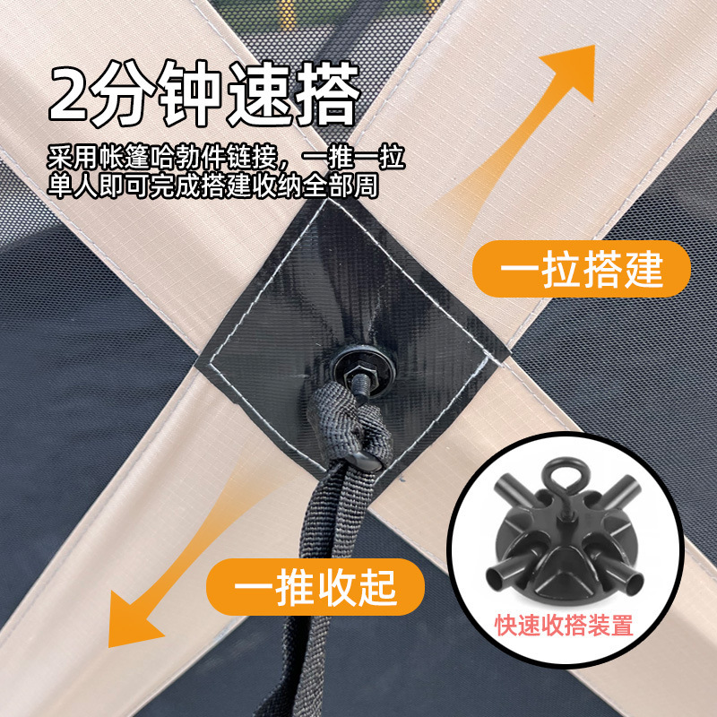 キャッスルテント屋外プロフェッショナルテールテントオフロード車兼用キャノピー自動高速開閉防雨キャンプテールテント|undefined