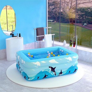Adult Outdoor Swimming Pool Household Children's Bubble Bottom Ocean Ball Pool Baby's Play Pool Thickened Inflatable Swimming Pool