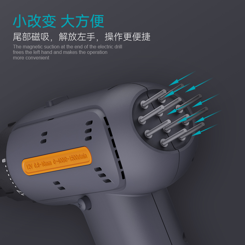 Jimmy Home X1 - C caja de herramientas combinada hardware conjunto completo de mantenimiento doméstico conjunto completo con taladro eléctrico de pistola