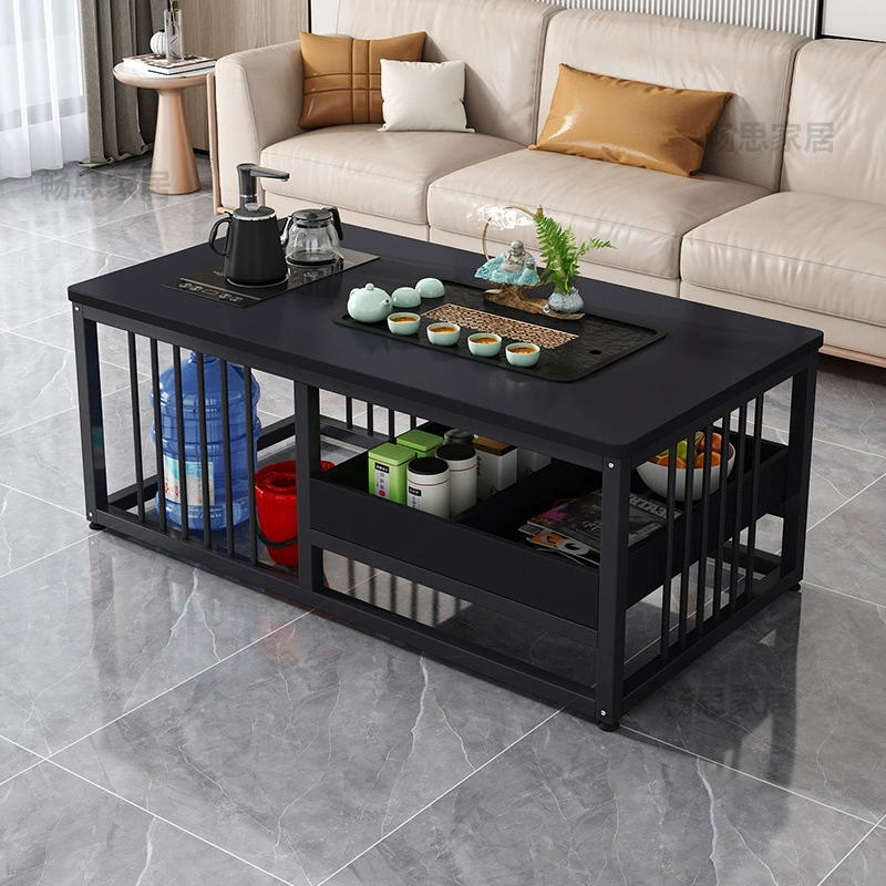 Журнальный столик, простой чайный столик, чайный столик для маленькой квартиры, гостиная, домашний полностью автоматический универсальный столик для приготовления чая, офисный китайский чайный столик