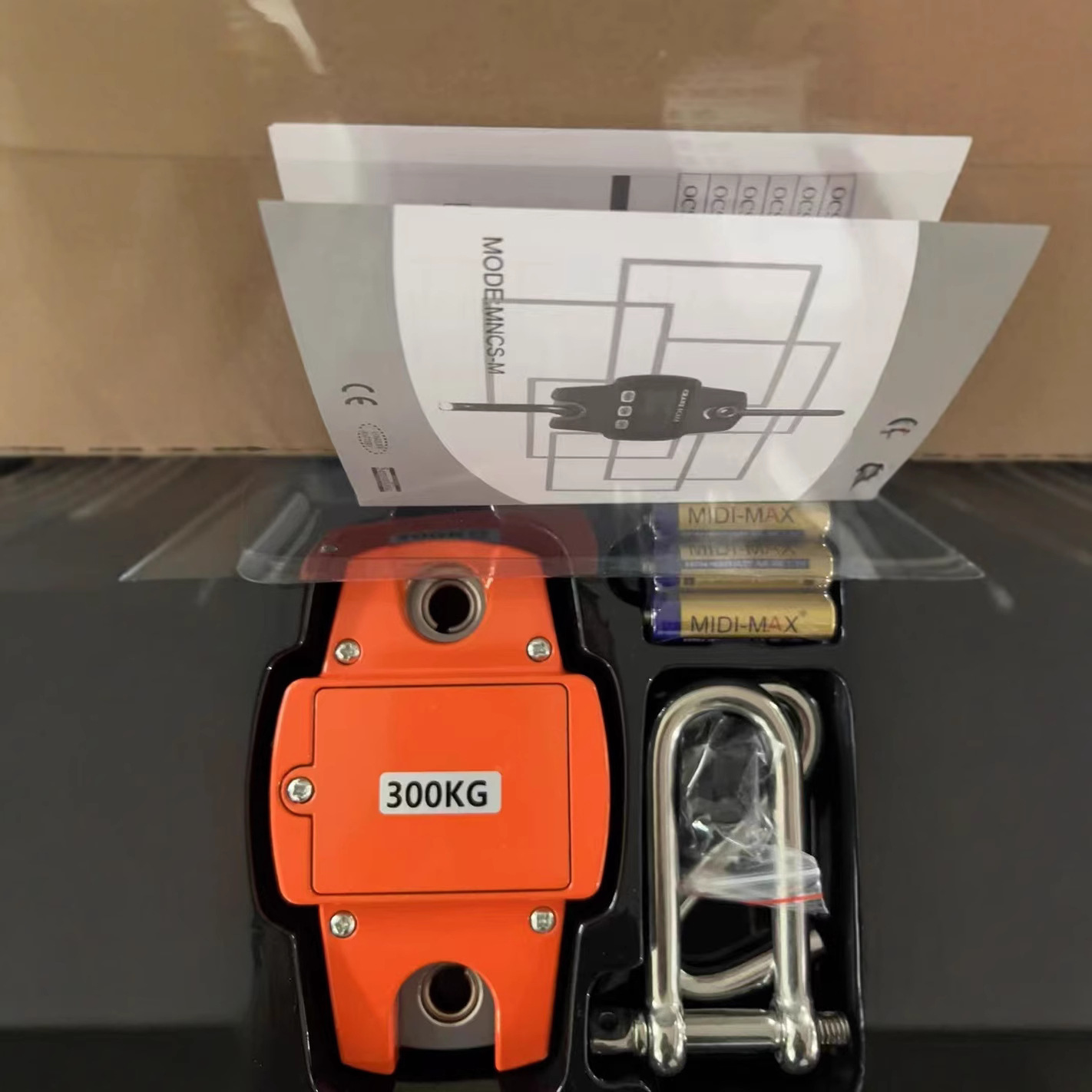 Escala electrónica de 300kg Escala de mano Escala de gancho Escala electrónica de mano