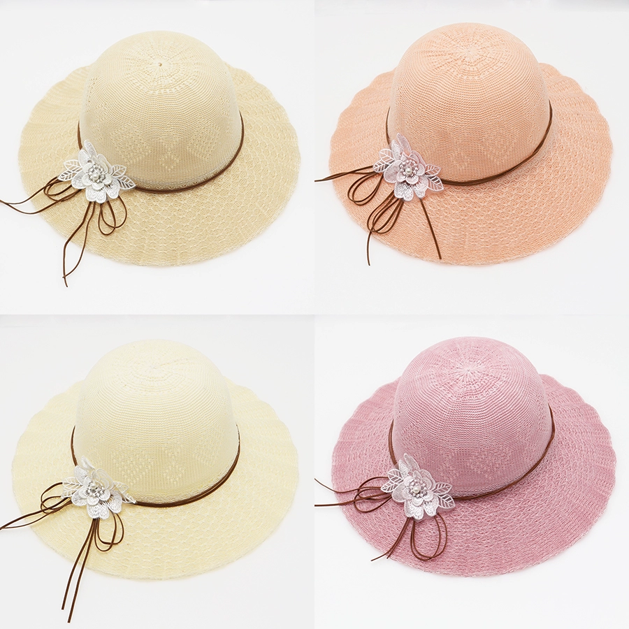 Соломенная шляпа женский большой карниз летний солнцезащитный крем