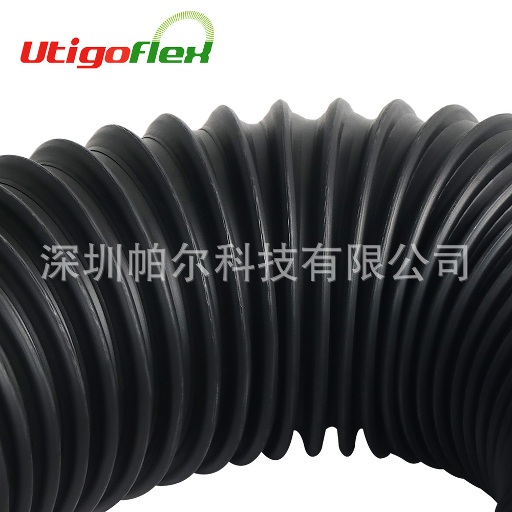厂家现货供应橡胶管室内室外两用管TPE烟雾抽吸软管黑色管