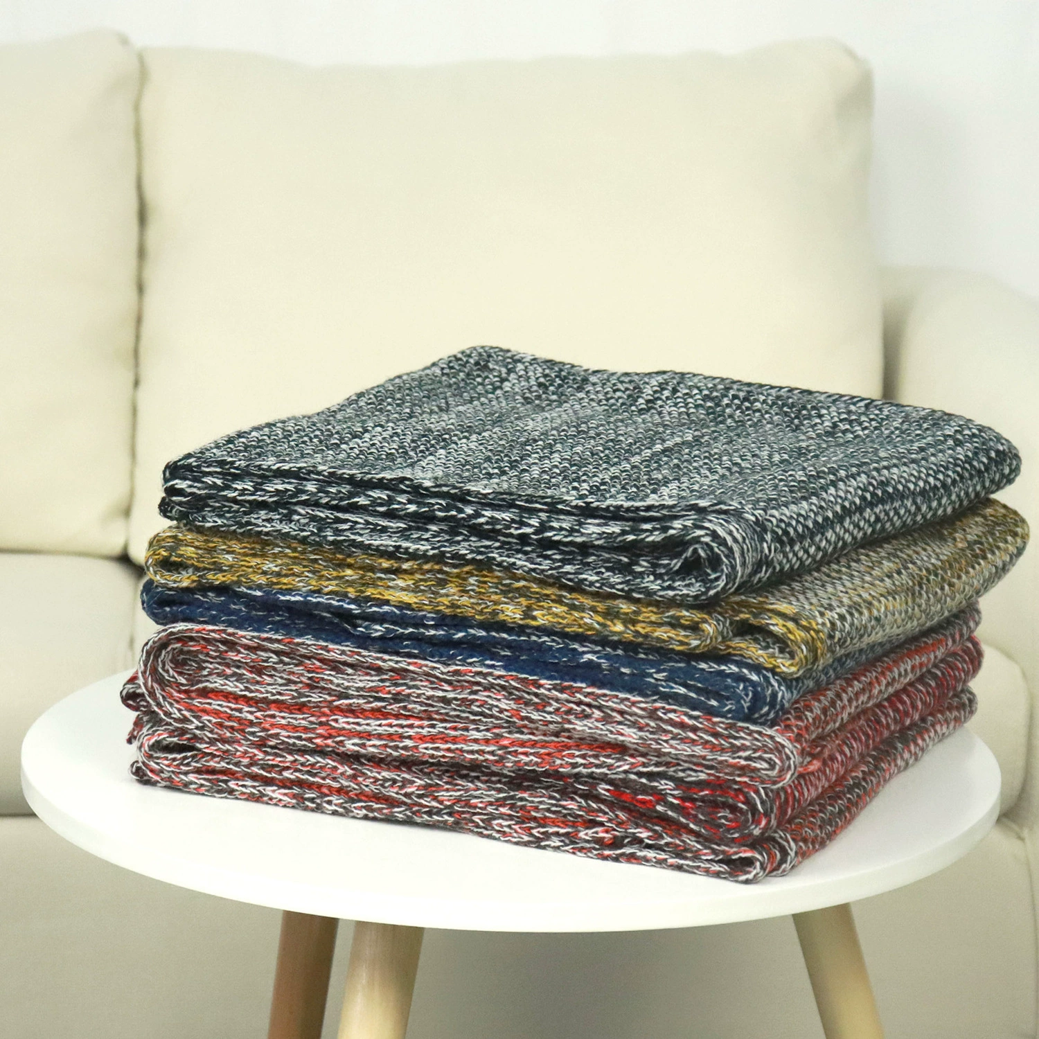 Keep warm knitted men's scarf for leisure