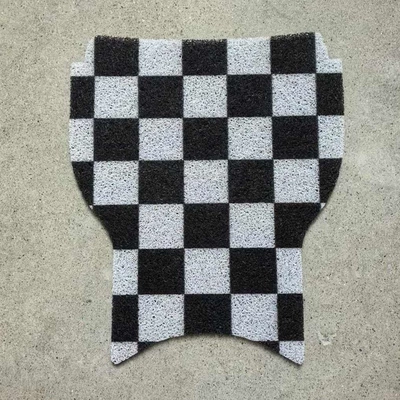 Electric Vehicle Accessories Qz3 Battery Electric vehicle foot mat - no9-qz3mix-official-website-version-checkerboard