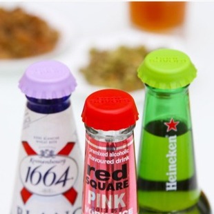 Creative Hot Selling Silicone Beer Bottle Preservation Cap Silicone Bottle Cap Sealing Cap Eco-friendly Edible Grade Material 6 Color in stock