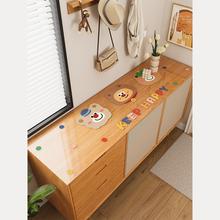 卡通鞋柜垫pvc透明软玻璃电视柜桌垫防水台面垫桌布桌面保护垫子