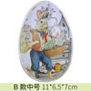 Haibei New Easter decorative supplies Easter Macantestone Bunny Rabbit Iron Egg Eggshell