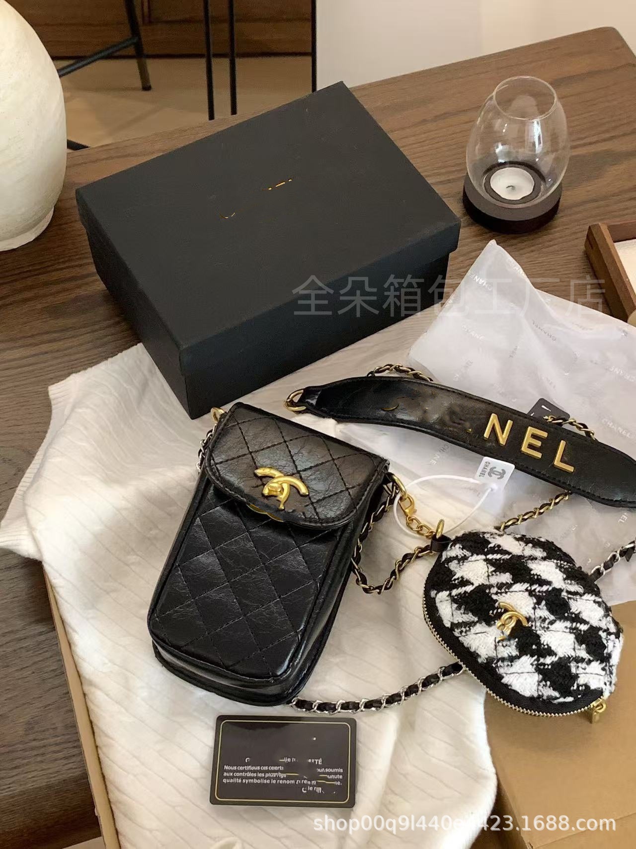 新2024秋冬カウンター子母バッグ携帯電話バッグゼロ財布チェーン小香中古バッグ小方バッグ女性バッグクラシック