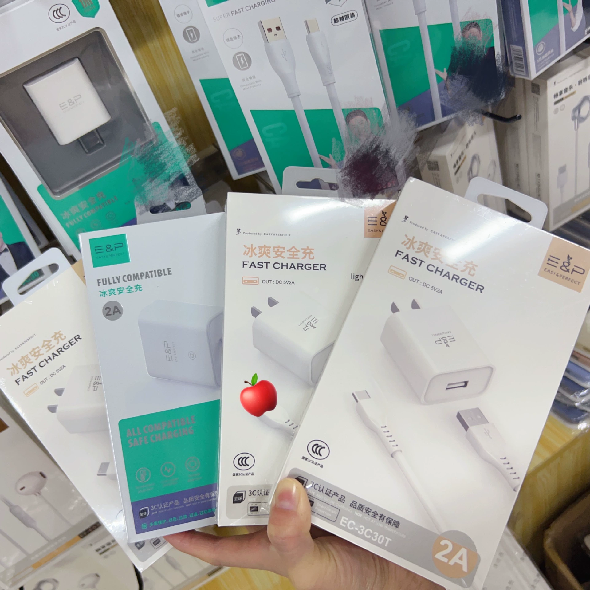 USB‑C зарядное устройство Kujia T11‑TC Pro 66W, комплект быстрой зарядки с шестижильным кабелем, совместимо с Android