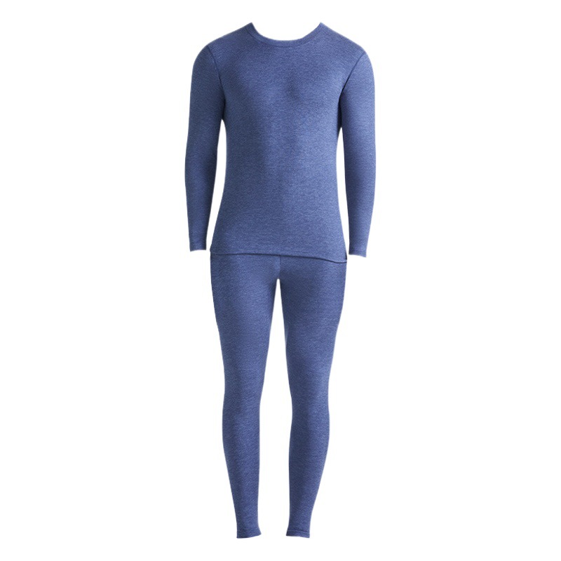Abajo ropa interior térmica de seda de los hombres engrosada calefacción ropa de abrigo Otoño e Invierno Juventud de terciopelo ropa de otoño pantalones largos traje