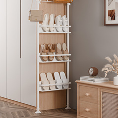 444Z批發鞋架家用室內斜放式多層窄款頂天立地入戶超薄鞋櫃鞋架小