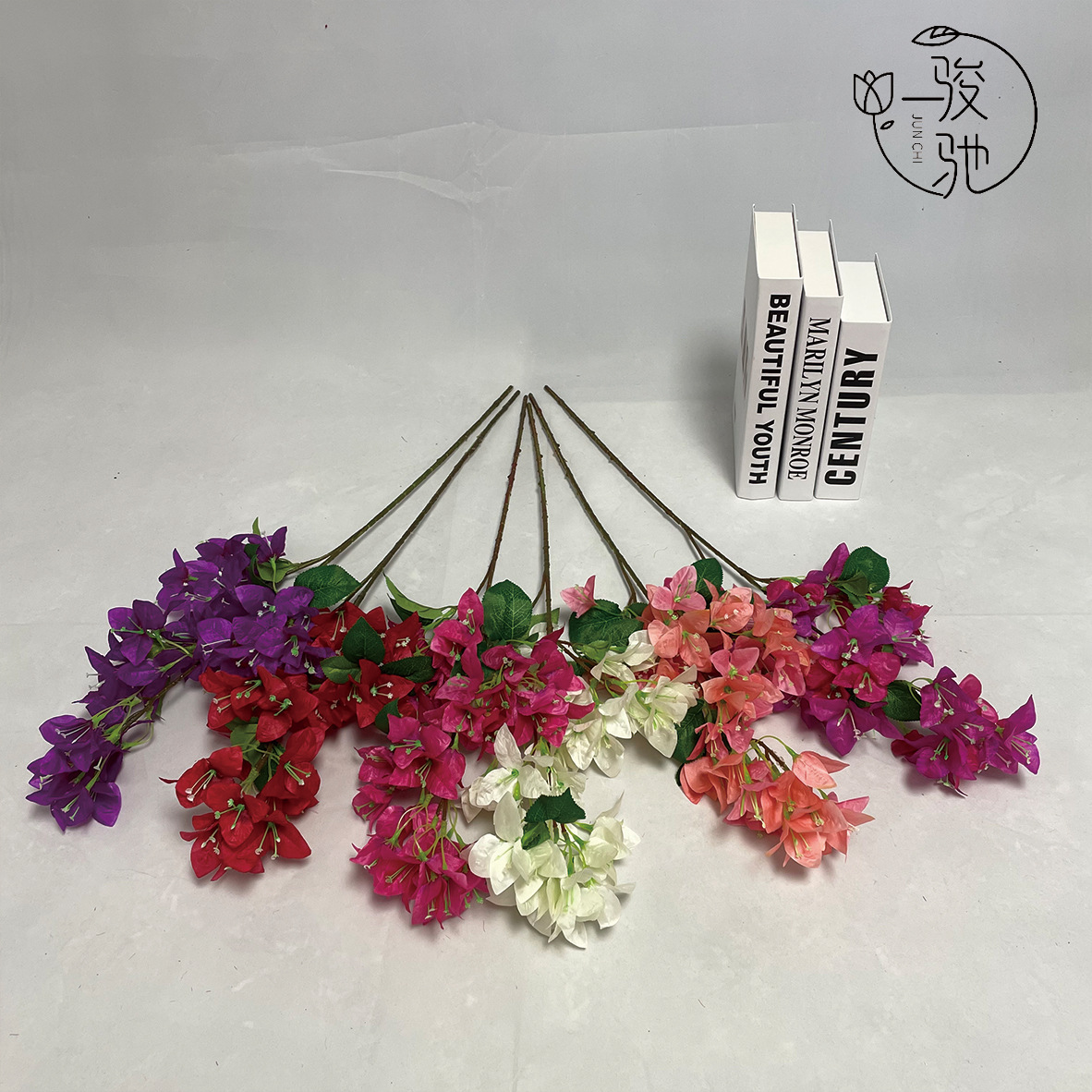 In the simulation, branch encryption triangle plum wedding arch road lead ceiling project soft-fitting landscaping fake flower shooting props