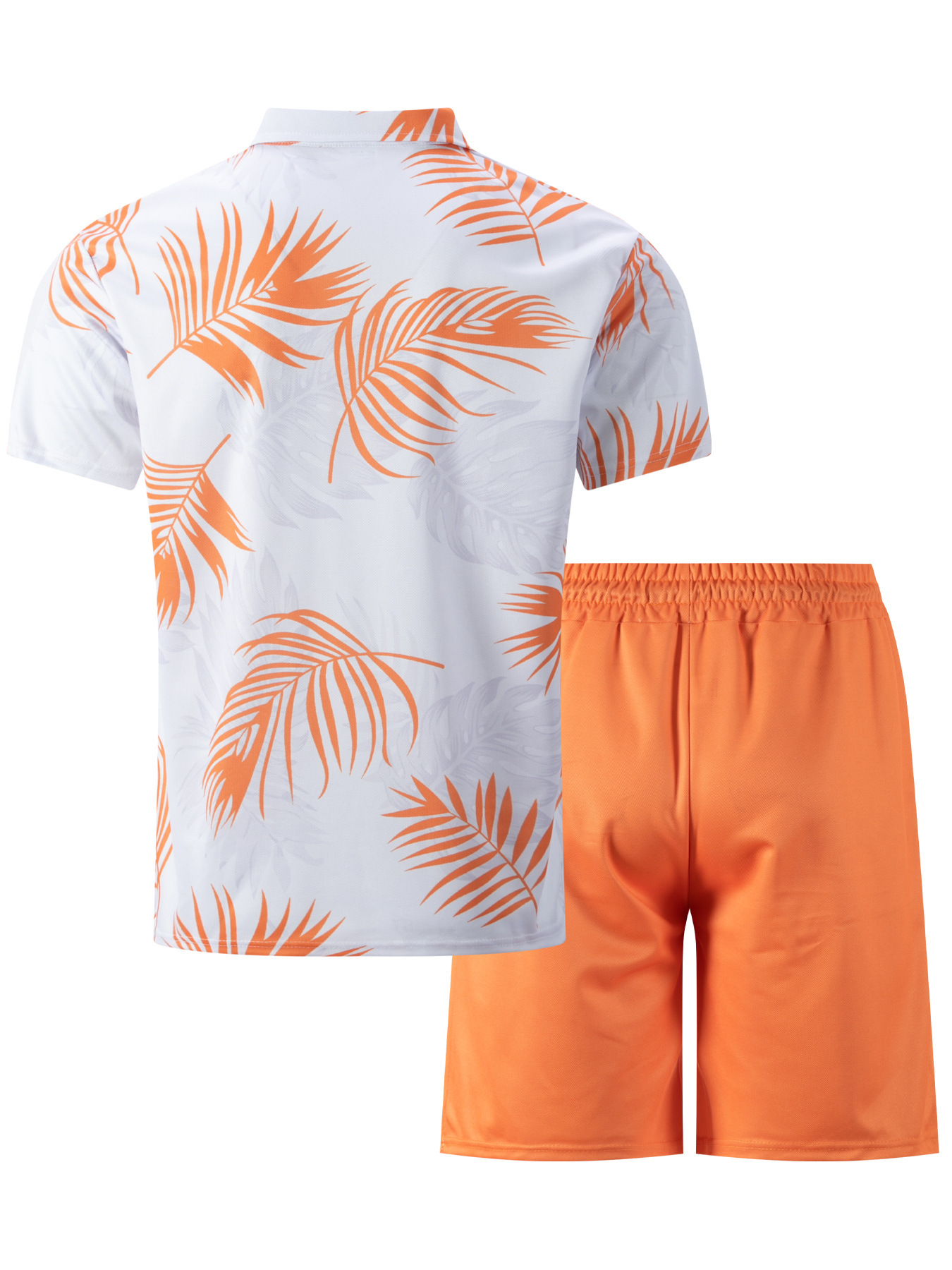Conjunto de polo e calções de homem secagem rápida casual_voghion.com