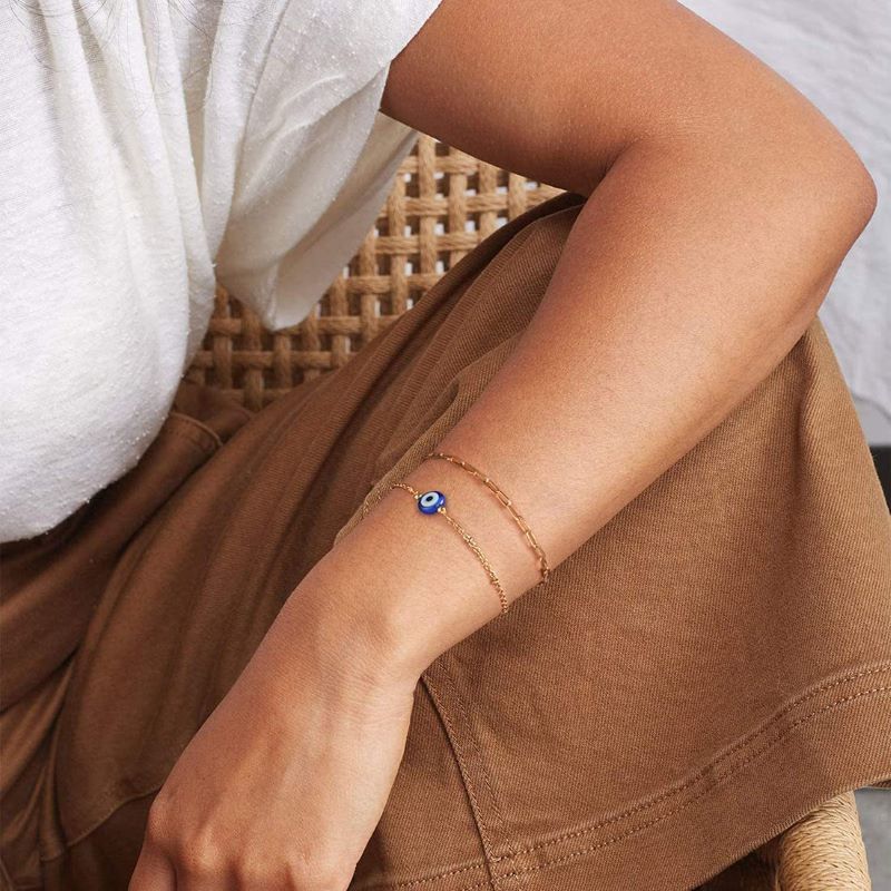 Lucky Evil Eye Red String Bracelet Protection Beaded Jewelry_voghion.com