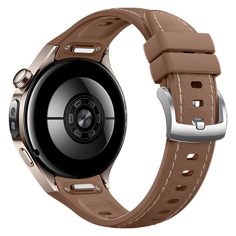 Huawei Watch5 ウォッチレザーシリコン複合ストラップに適しています。公式プレス式 watch5 ストラップと同じスタイルです。|undefined