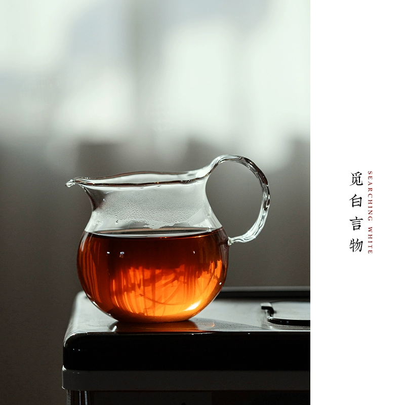 ✅ Чашка ручной работы из чистого белого стекла с высокоборосиликатной термостойкой посудой для чая с ручкой и равномерно выдутым чайным морем.