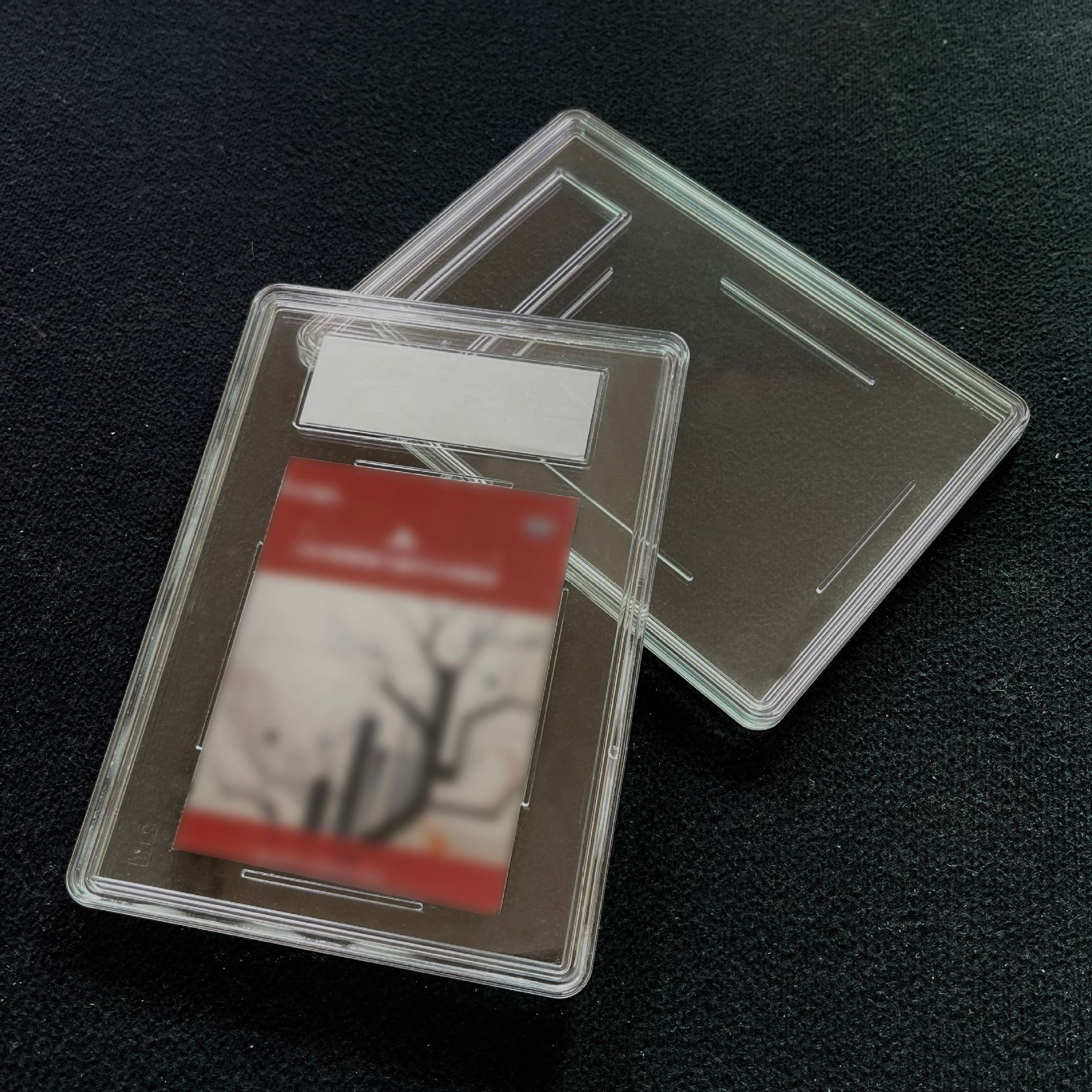 Highly transparent game card collection storage box card rating card…
