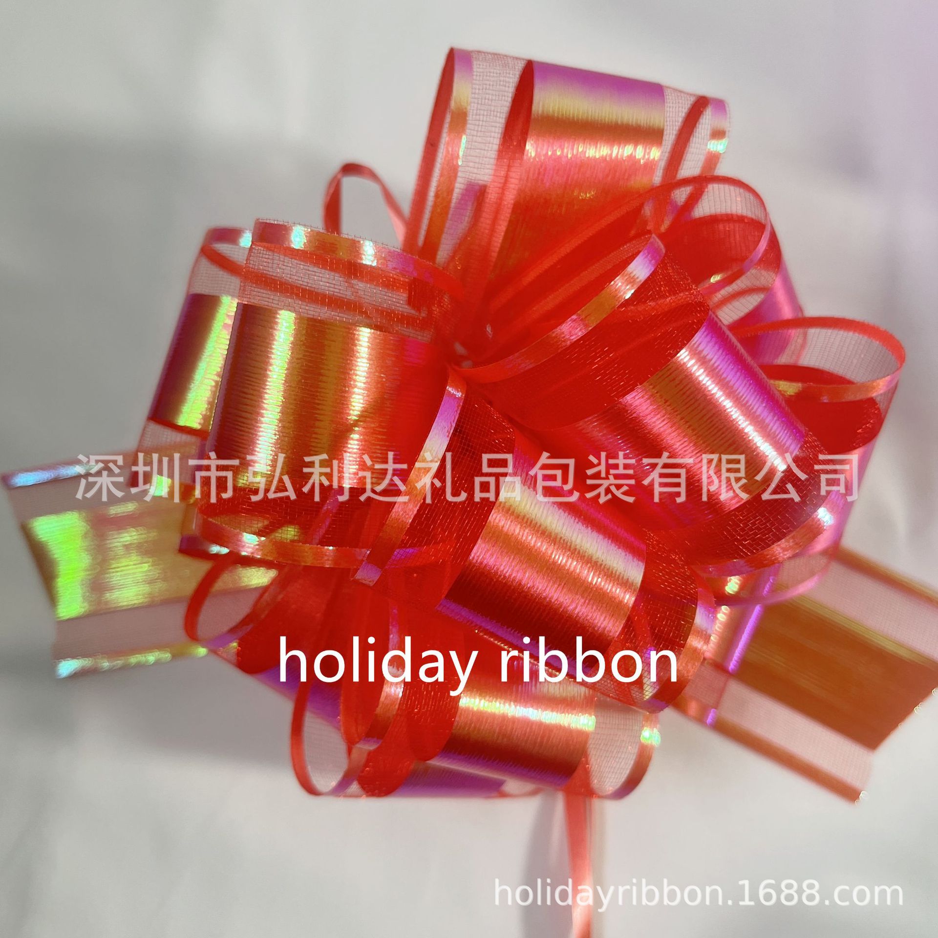 Transfronterizo 50 # gran iris estereoscópico flores de Navidad embalaje de regalo de mano mano cinta de flores al por mayor grande ensanchamiento