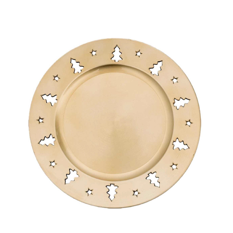 Cross-Border Charger Plates European Wedding Party Hotel Dinner Christmas Star Plate Mat Pp Plastic Work Cross-Border Charger Plates European Wedding Party Hotel Dinner Christmas Star Plate Mat Pp Plastic Work