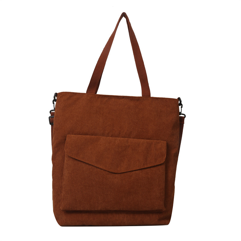 Bolsa de hombro de lana, bolsa de personalidad, bolsa de mano coreana de gran capacidad, bolsa de mano retrógrada simple