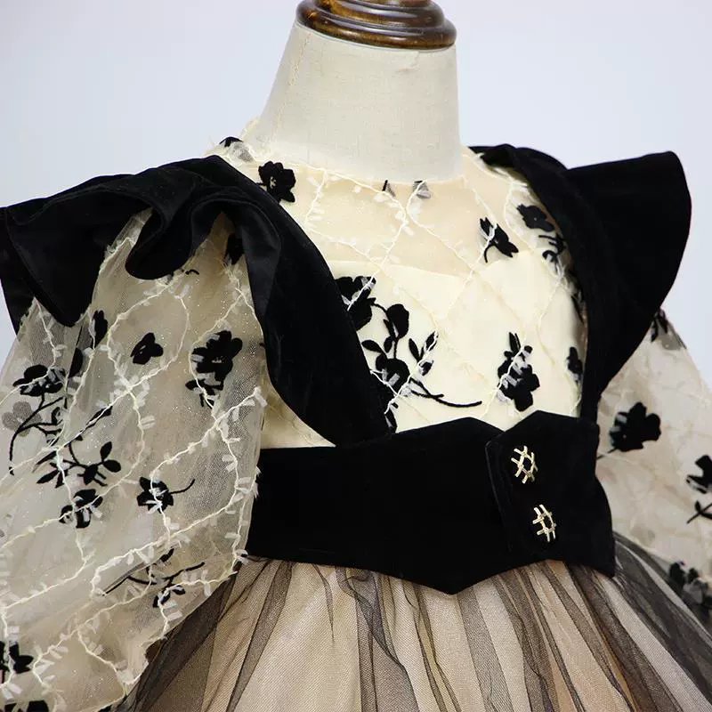 Summer children's dress girl's, small princess costume, piano performance costume, special occasion clothing, Birthday gift, European style, western style