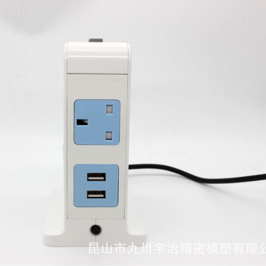 Enchufe multifunción USB vertical, enchufe de línea de banda automática para el hogar, placa de enchufe con cable, venta directa de fábrica de comercio exterior