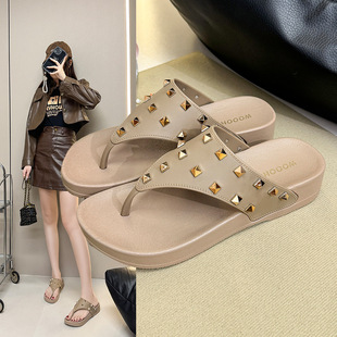 Gao Meilun Fashion Liu Ding Flip-Flops Women's Outer Wear New Summer Casual Clip-toe Thick Bottom Beach Sandals