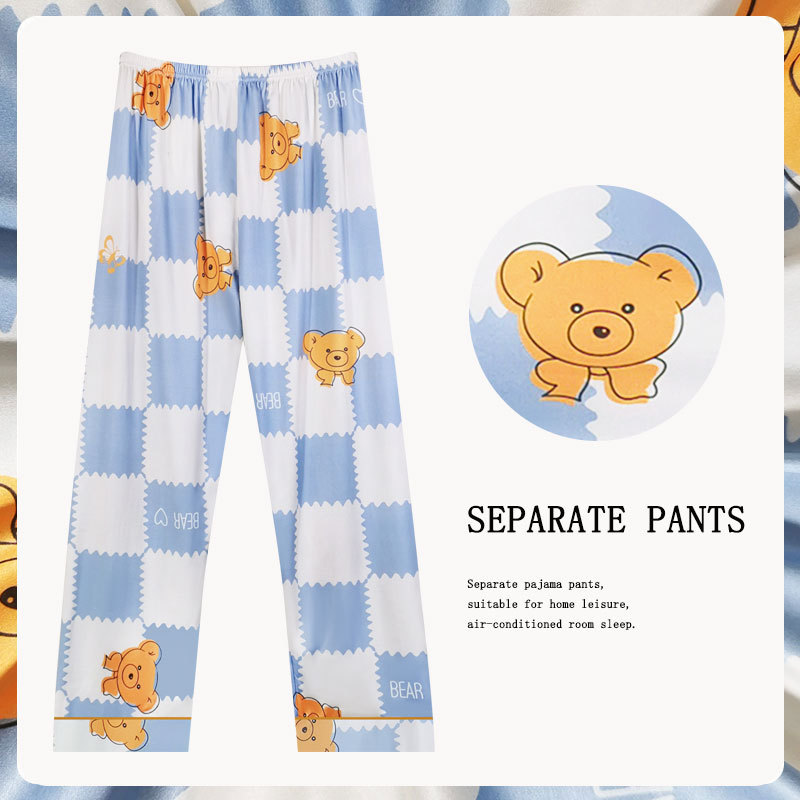 High-quality Cotton Pajama Pants Women's Imitation Pure Cotton All-match Long Sleeping Cartoon Casual Pants Loose Women's Home Pants Comfortable High-quality Cotton Pajama Pants Women's Imitation Pure Cotton All-match Long Sleeping Cartoon Casual Pants Loose Women's Home Pants Comfortable