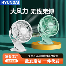批发桌面宿舍家用小风扇夹子露营户外充电电风扇摇头迷你床头夹扇